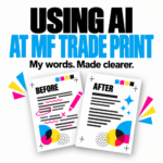 AI rewriting at MF Trade Print