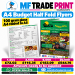 Half fold budget menus