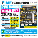 PVC banners with bulk pricing