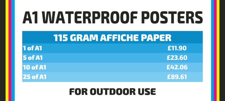 A1 A Board posters waterproof outdoor posters