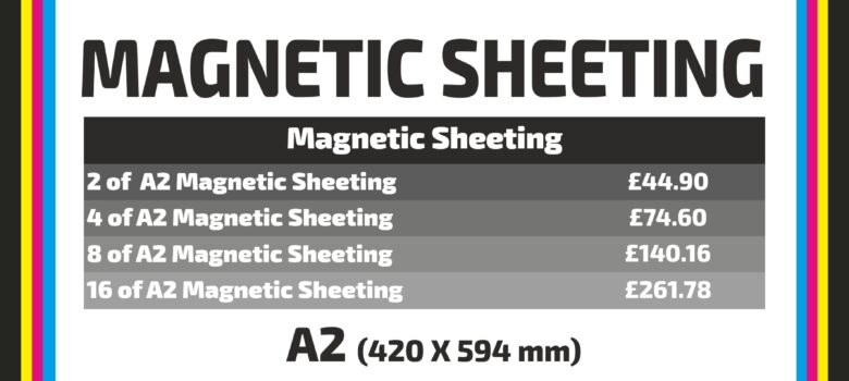 Magnetic sheeting car magnets printed full colour