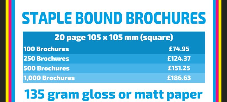 staple bound brochures 20 page