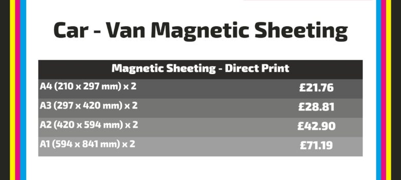 car and van magnets magnetic sheeting
