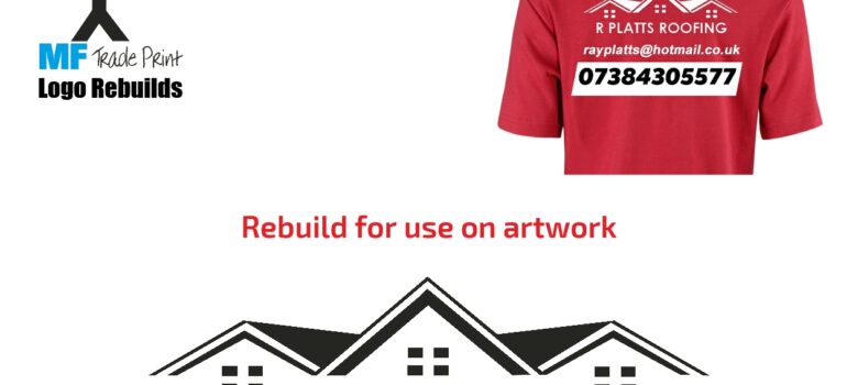 R Platts logo rebuild low cost artwork