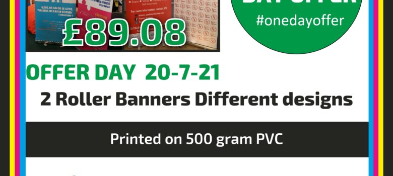 #onedayoffer 2 of roller banners different roller banner designs