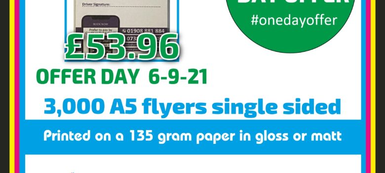 #onedayoffer 50 page notepads full colour print