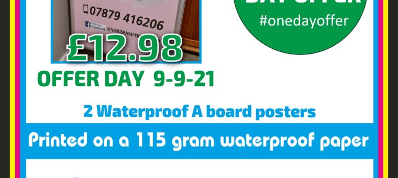 #onedayoffer a1 A board posters waterproof posters