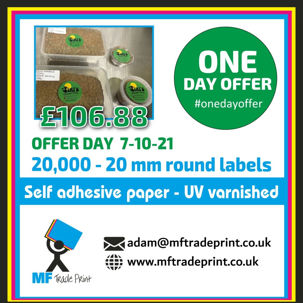 #onedayoffer 20000 labels 20 mm round bargain price