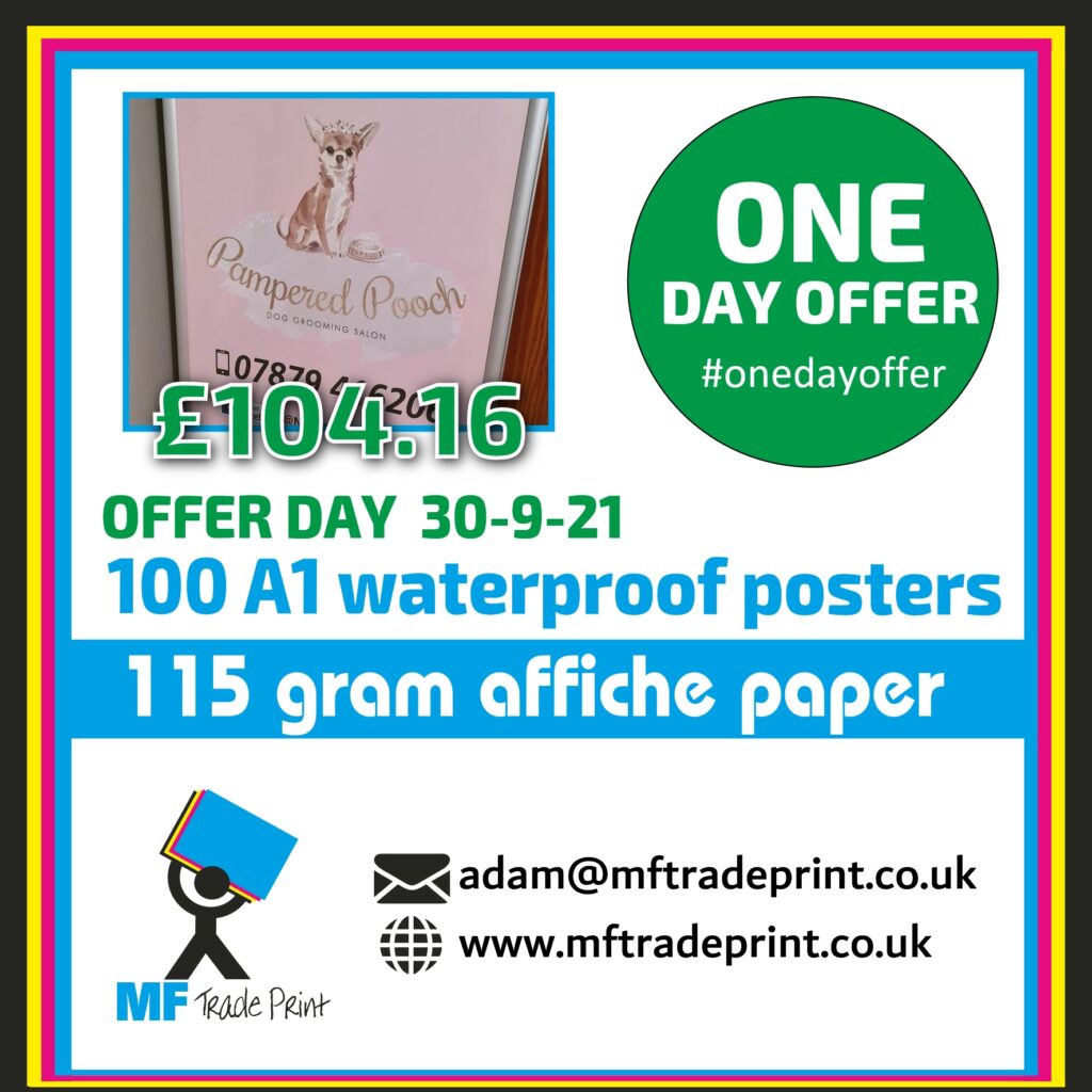 #onedayoffer a1 A board posters waterproof posters A1 posters bulk buy
