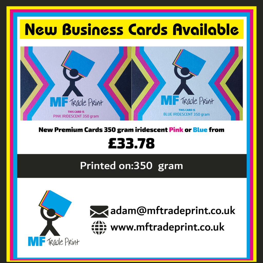 iridescent business cards new product