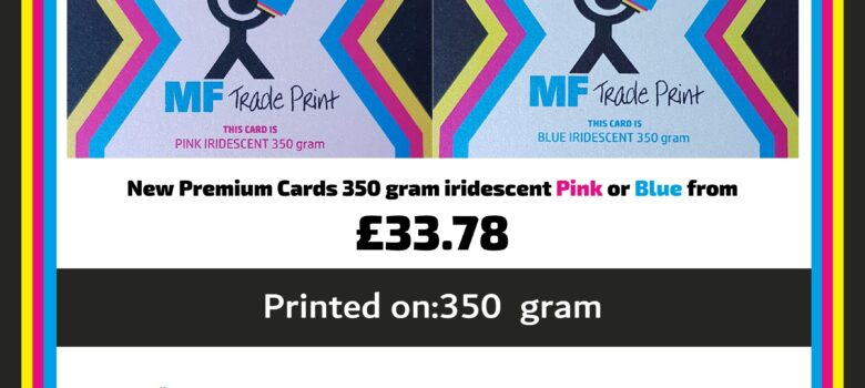 iridescent business cards new product