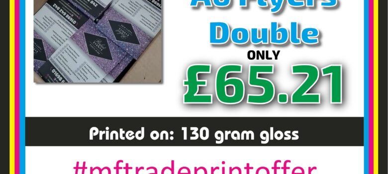 10,000 A6 double sided full colour flyers