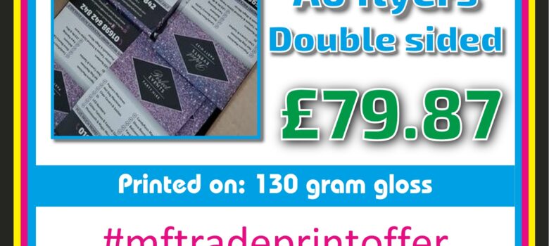 15,000 A6 double sided full colour flyers