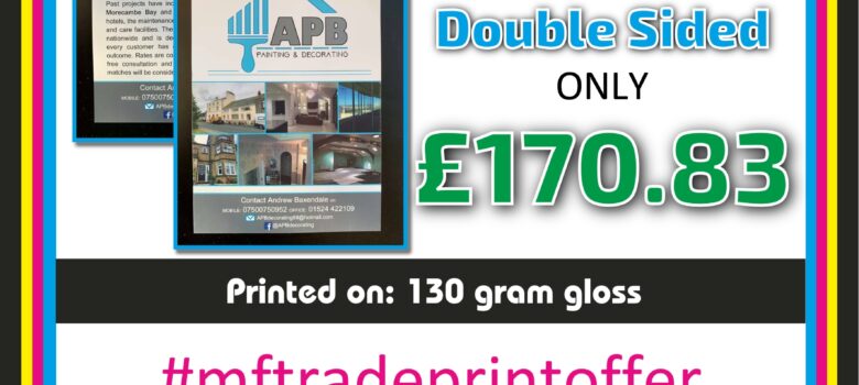 20,000 A5 double sided full colour flyers