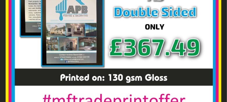 50,000 A5 double sided full colour flyers