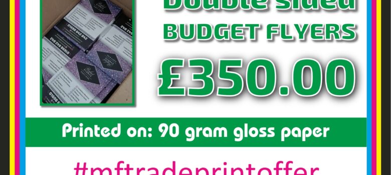 50,000 budget A5 flyers leaflets double sided full colour