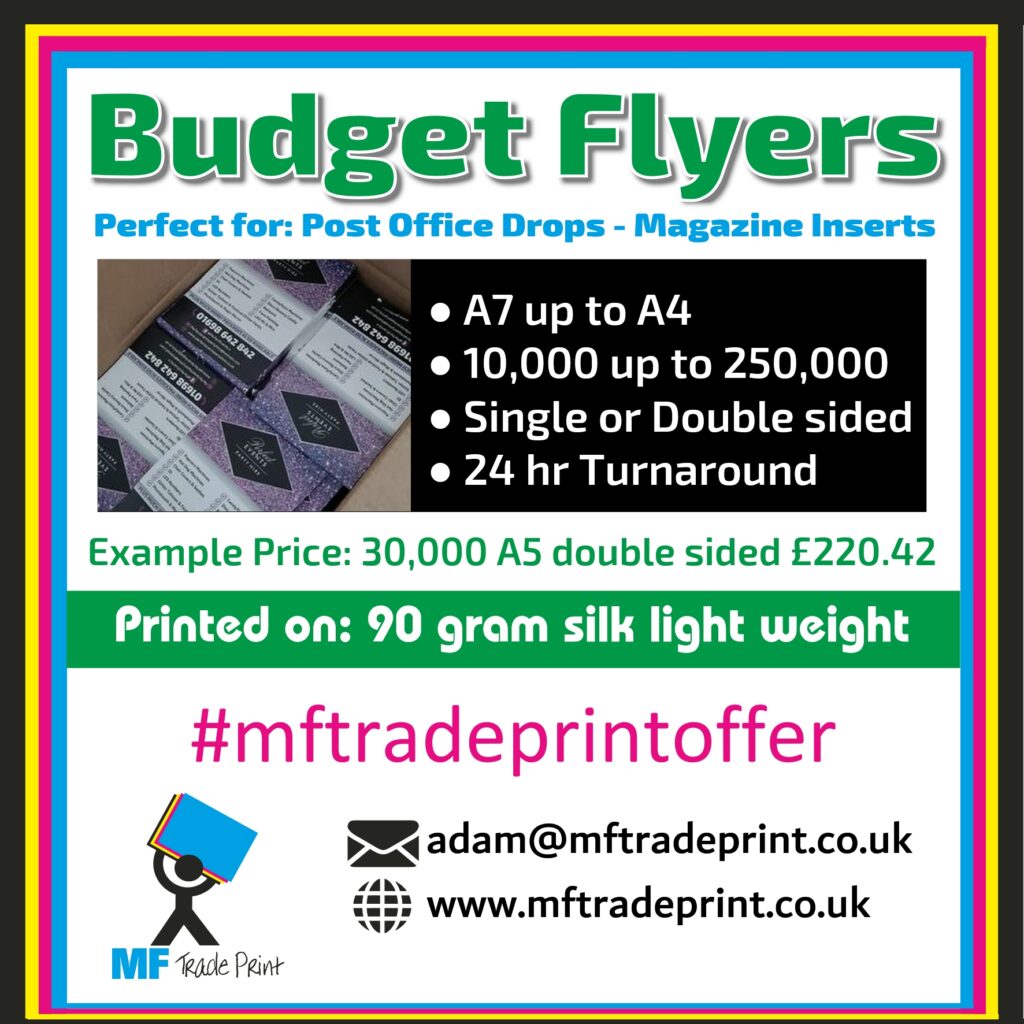 Bulk Budget Flyers 90 gram lightweight flyers leaflets