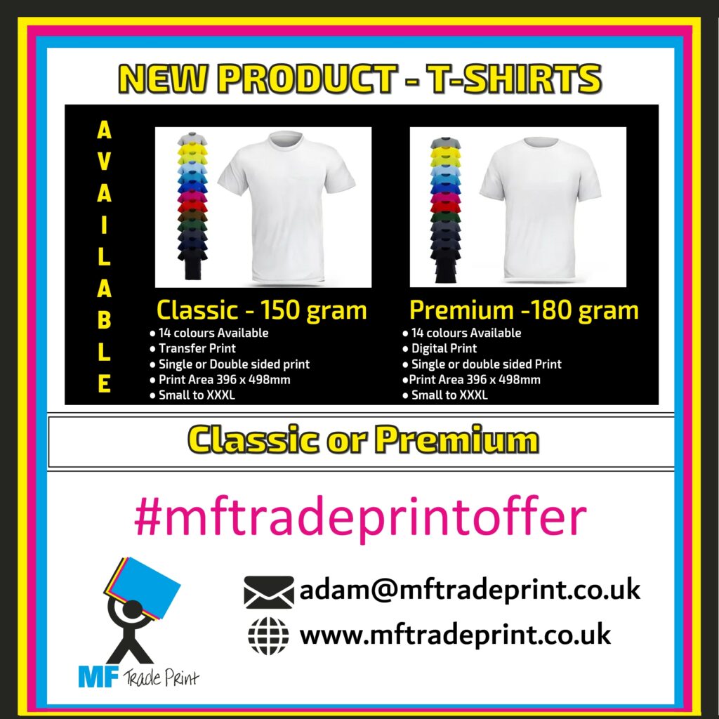 male and female printed t shirts now available