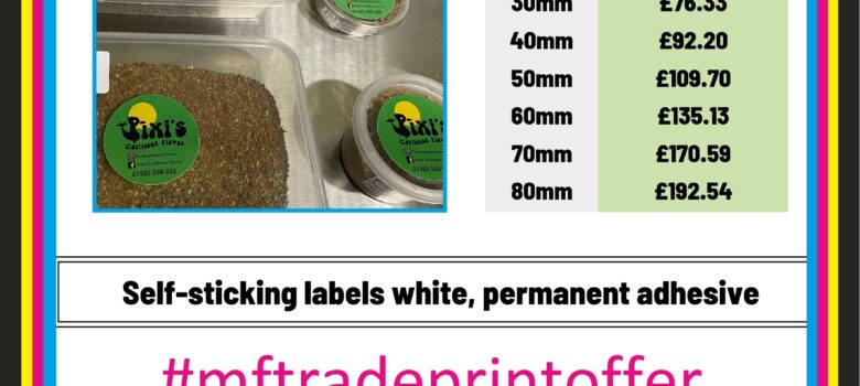 printed full colour round labels
