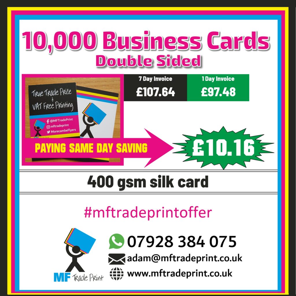 10000 business cards printed double sided