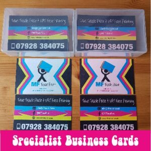 printed specialist business cards
