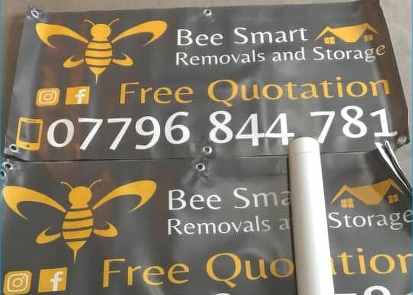 PVC Banners Bee Smart Removals