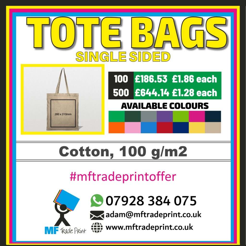 Toe Bags one colour printed