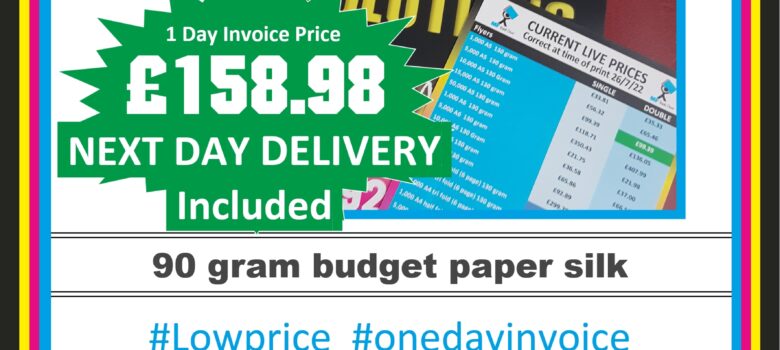 20,000 budget A5 double sided flyer top quality