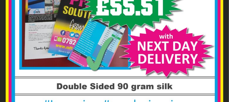 5000 budget A5 double sided flyer top quality full colour leaflets