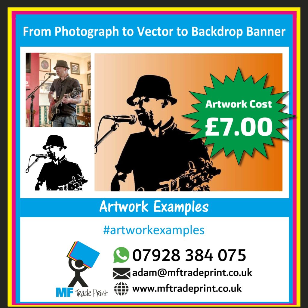 Photograph to vector to large Banner