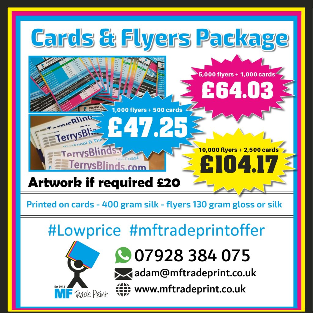 business card and flyer packages