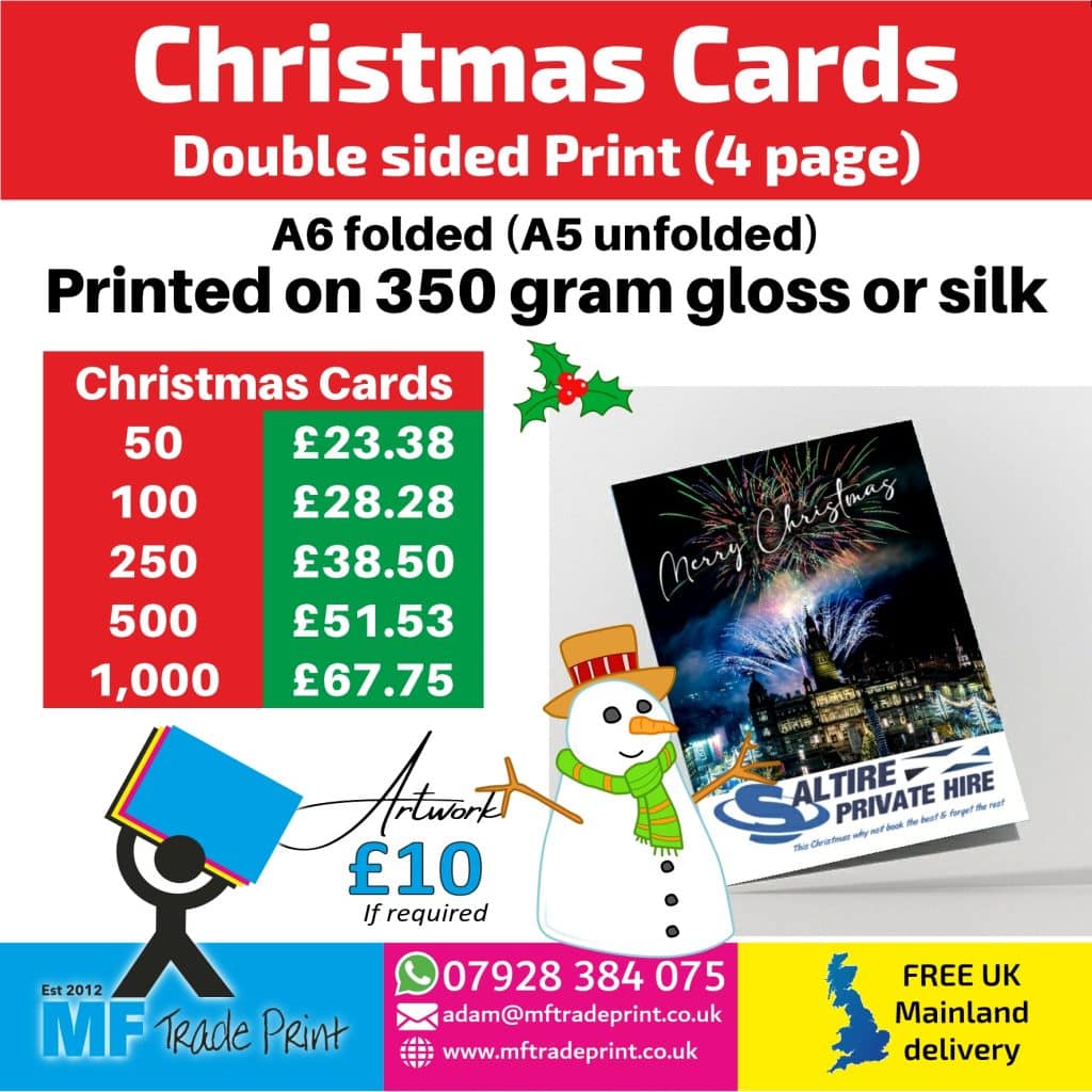 A6 Christmas Cards top prices