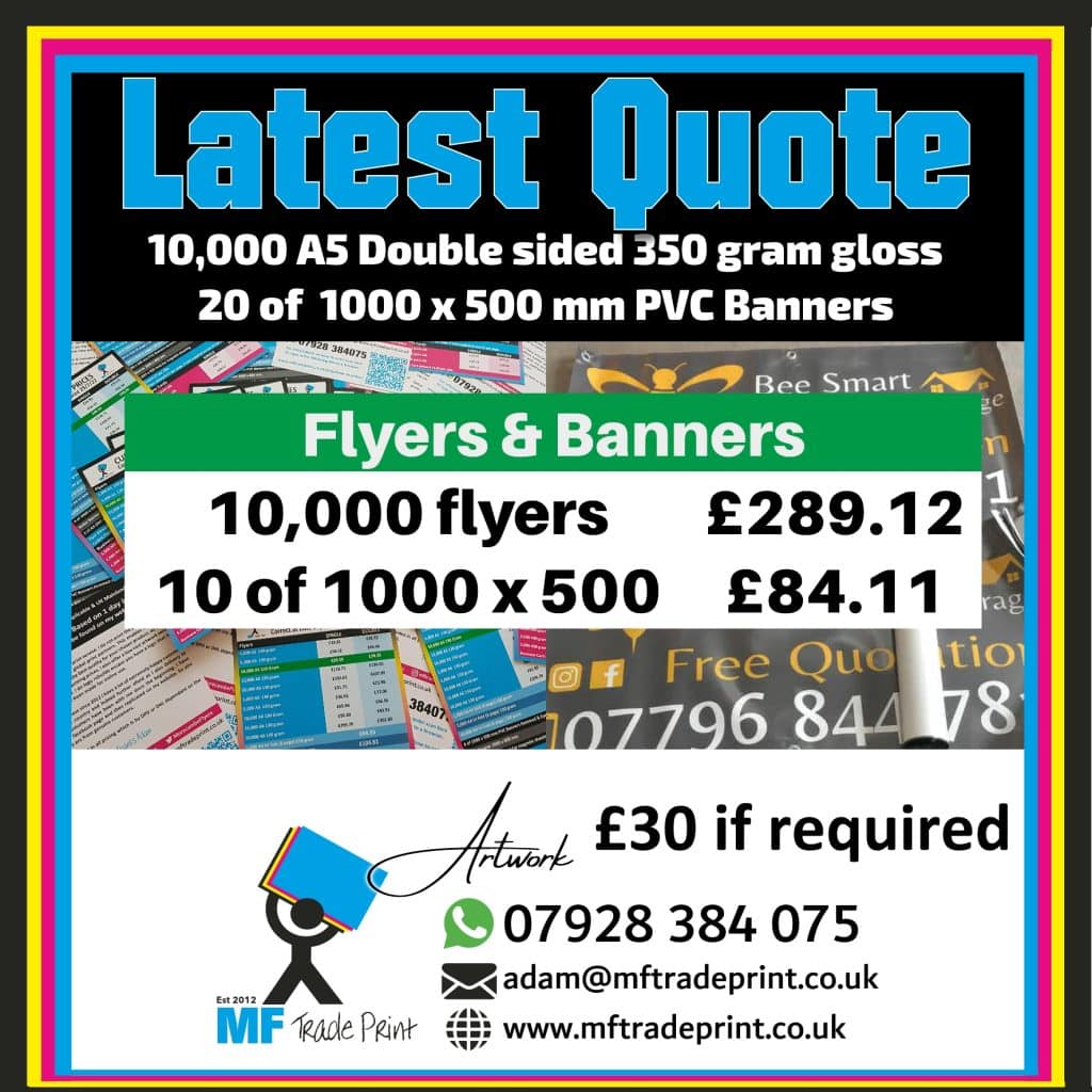 Latest Quote Flyers and Banners