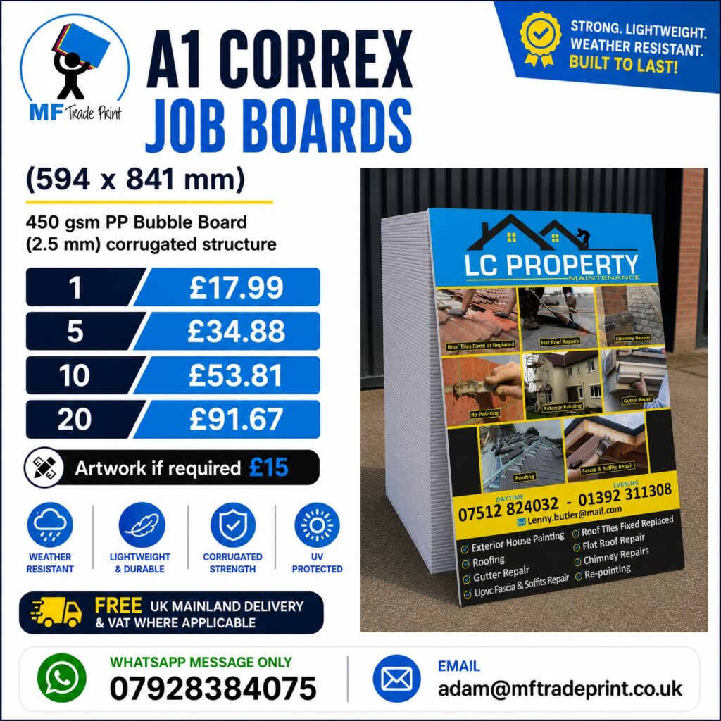 A1 Correx Boards