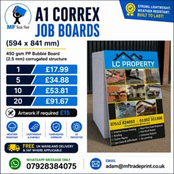 A1 Correx Boards