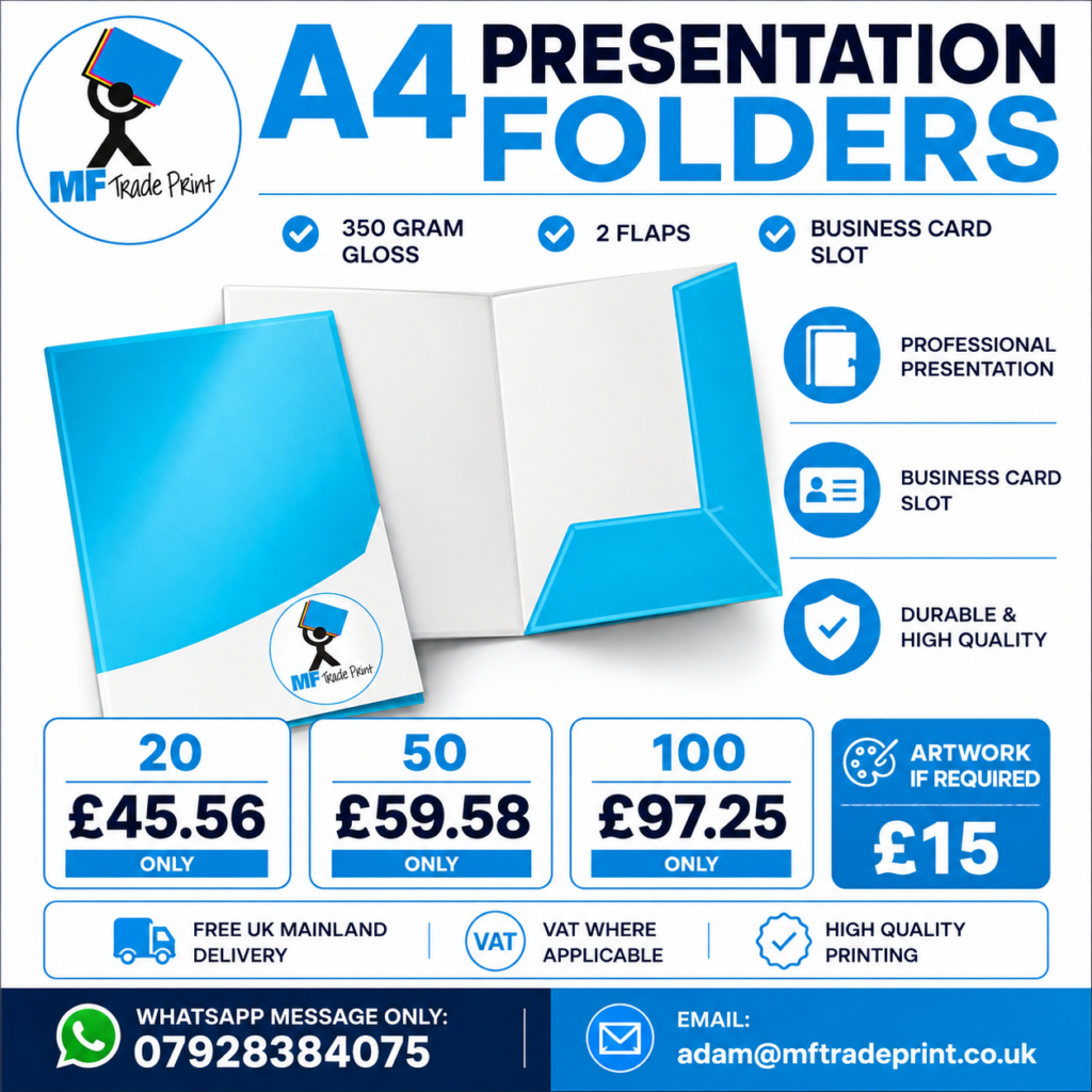 Presentation folders A4