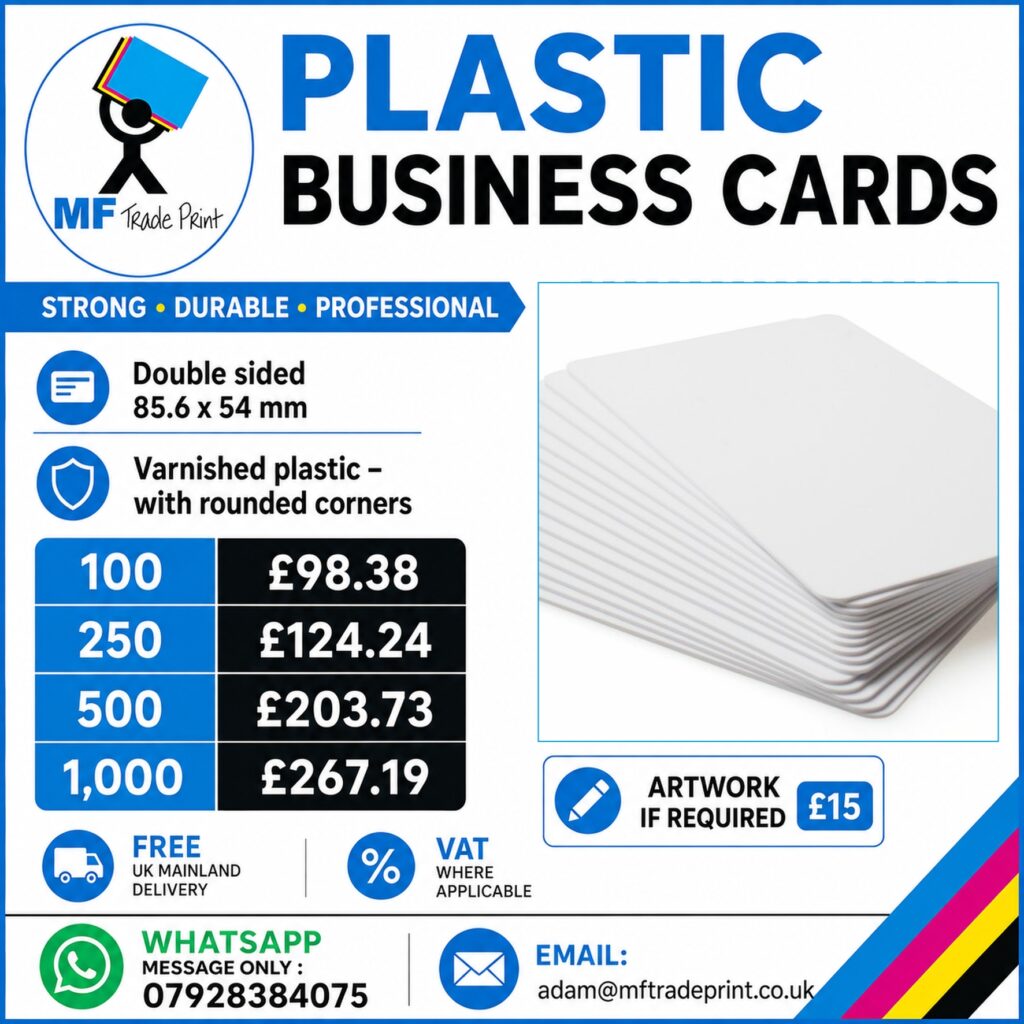 plastic business cards