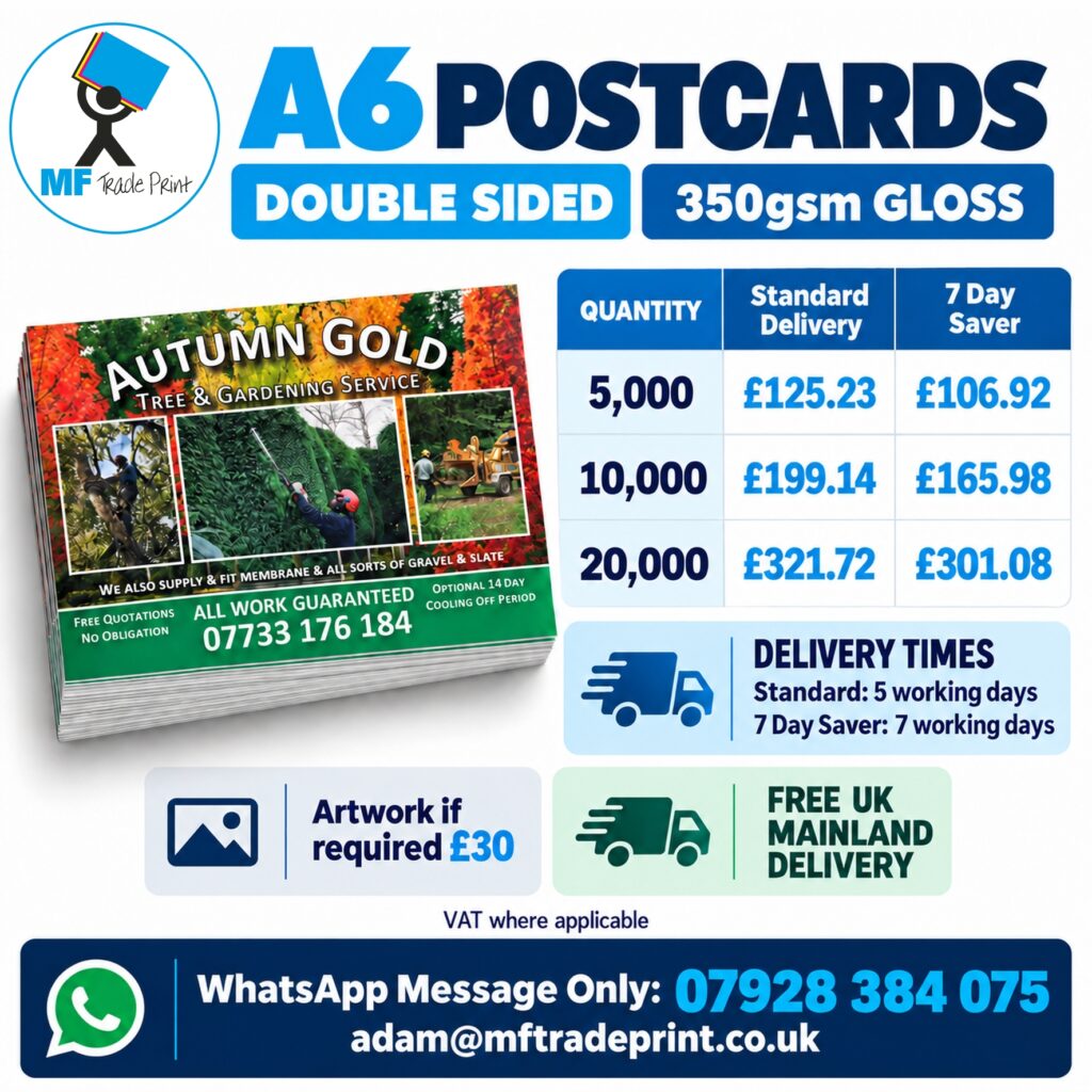 A6 Postcards Low Cost